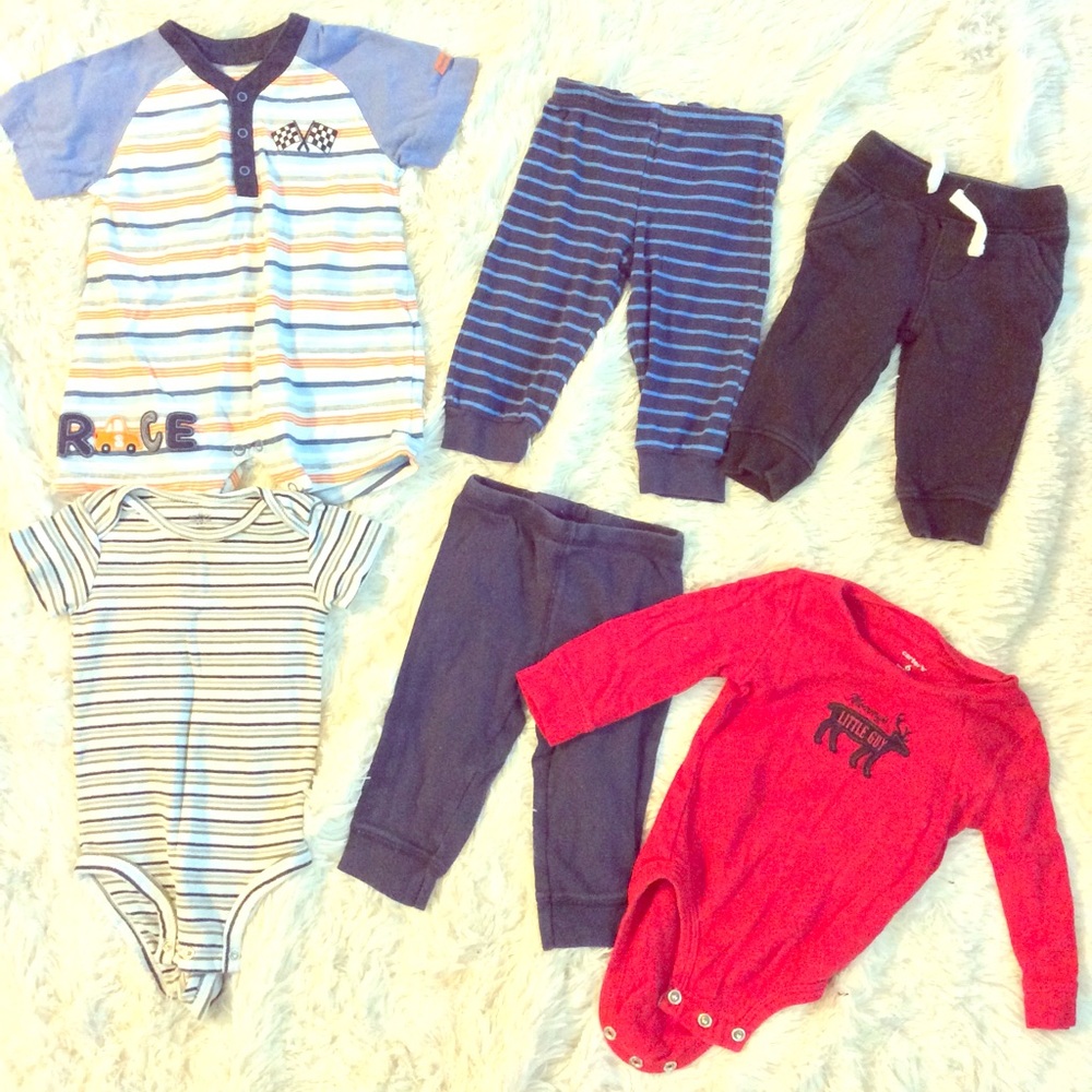 15 pieces CARTERS LOT baby boy clothes